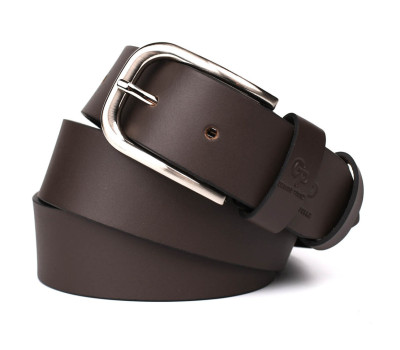 Шкіряний ремінь коричневий 40 мм Grande Pelle 413011200
