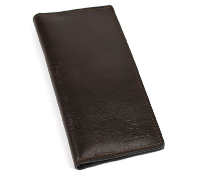 Довге портмоне Grande Pelle 522620 глянсова шкіра коричневе