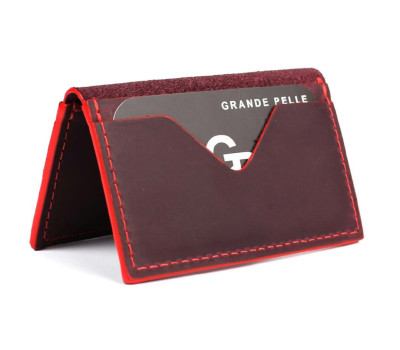 Кард-кейс Grande Pelle CardCase Cartolina 303161 бордо