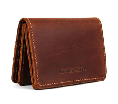 Обкладинка на права, техпаспорти, ID паспорта Grande Pelle 223123 Crazy Horse на 4 сторінки