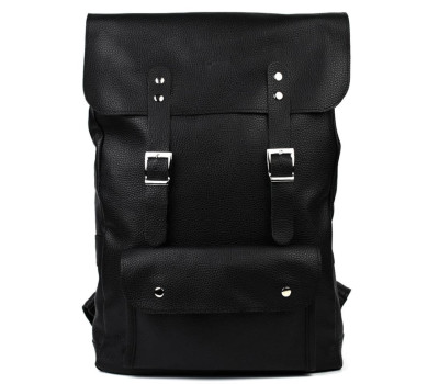 Шкіряний рюкзак чорний TARWA FA-9001-4lx з флотару