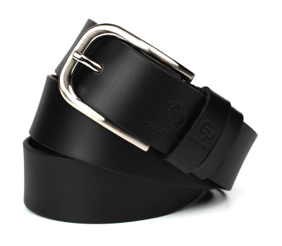 Шкіряний ремінь чорний 40мм Grande Pelle 410011200