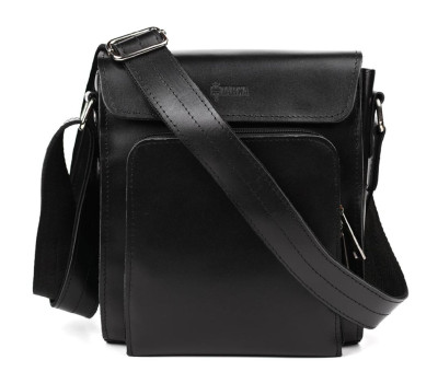 Чоловіча сумка шкіряна через плече ZA-30272-3md TARWA чорна