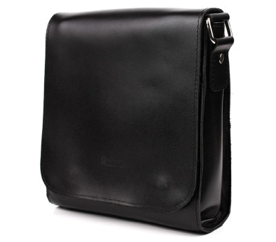 Чоловіча шкіряна сумка через плече ZA-30271-3md TARWA чорна глянець