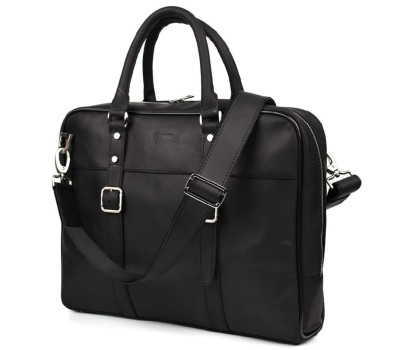Ділова чоловіча сумка з ручками RA-4764-4lx TARWA чорний крейзі хорс
