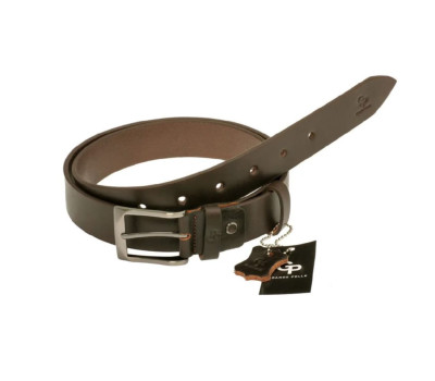 Шкіряний ремінь GP Grande Pelle 313011200 коричневий 35мм