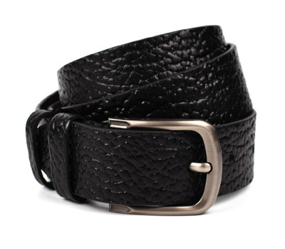 Чорний шкіряний ремінь флотар TARWA A14062-01 ширина 40мм