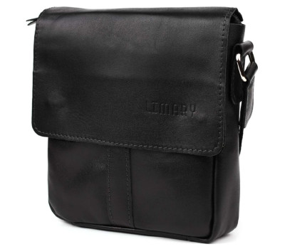 Невелика сумка через плече Limary lim-354GA чорна шкіра наппа