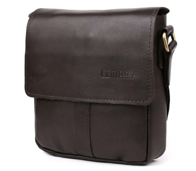 Невелика сумка через плече Limary lim-354GC коричнева шкіра наппа