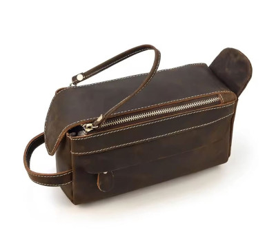 Косметичка несесер на одне відділення Tiding tid9511C коричнева