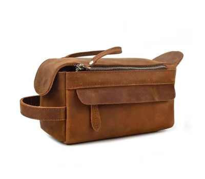 Косметичка несесер на одне відділення Tiding tid9511B коньячна