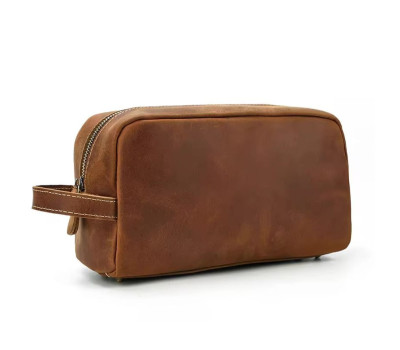 Косметичка несесер на одне відділення Tiding tid9533B коньячна