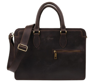 Кожаный деловой портфель RC-4864-4lx TARWA коричневый