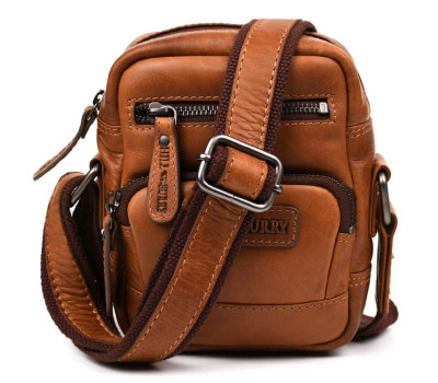 Маленька чоловіча через плече HILL BURRY HB3245B коньячна