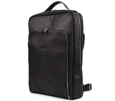 Шкіряний рюкзак для ноутбука 15" дюймів RA-1240-4lx у чорному crazy horse