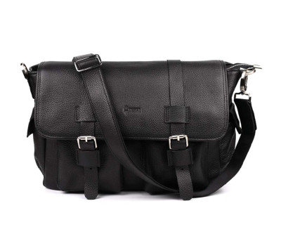 Сумка через плече зі шкіри Наппа FA-6690-4lx TARWA чорний флотар