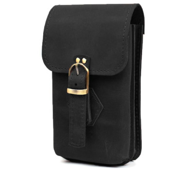 Шкіряна сумка чохол на пояс TARWA RA-2094-3md чорна