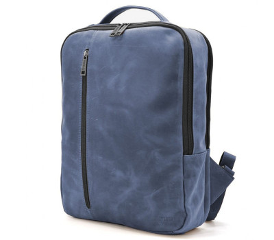 Шкіряний рюкзак синій TARWA RK-7287-3md кінська шкіра