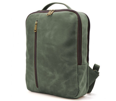 Шкіряний рюкзак зелений TARWA RE-7287-3md кінська шкіра