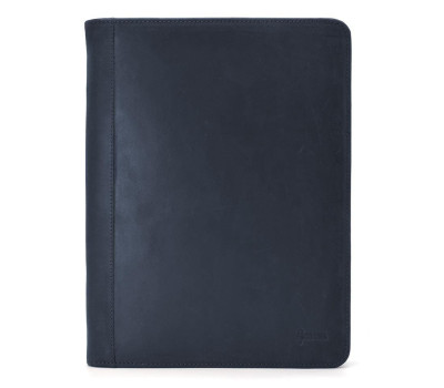 Шкіряна папка для ділових документів А4+, органайзер TARWA RK-1294-4lx синя