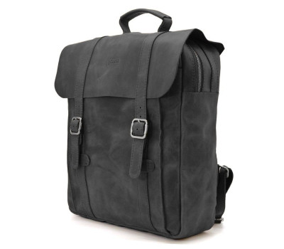 Сумка рюкзак для ноутбука з кінської шкіри TARWA RA-3420-3md чорна