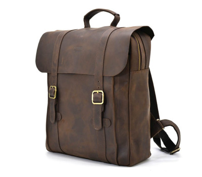 Сумка рюкзак для ноутбука з кінської шкіри TARWA RC-3420-3md коричнева