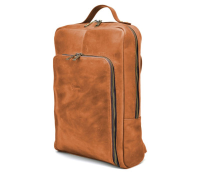Рюкзак для ноутбука 15" дюймів RB-1240-4lx в коньячній шкірі крейзі хорс