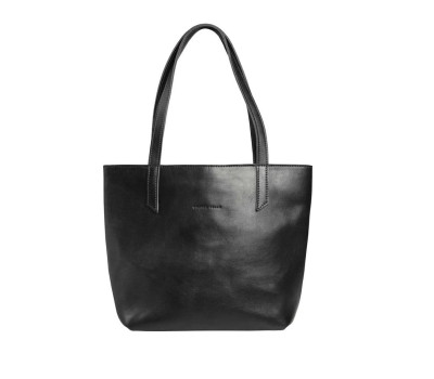 Жіночий шкіряний шопер на блискавці Grande Pelle, чорний