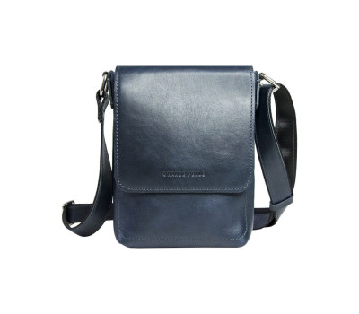 Чоловіча сумка-месенджер міні формату, 235х160х50 мм, синій