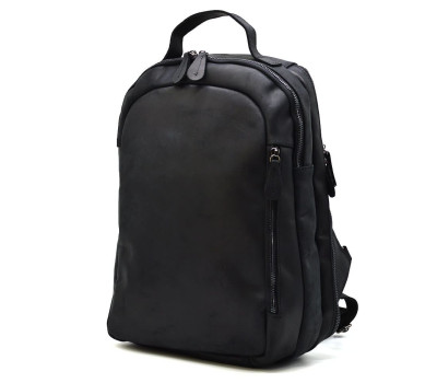 Рюкзак з нубуку, ексклюзивна модель, чорний Tiding tid30722