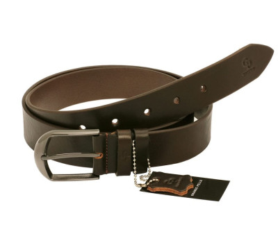 Шкіряний ремінь Labbro 313512800, шоколад від GrandePelle