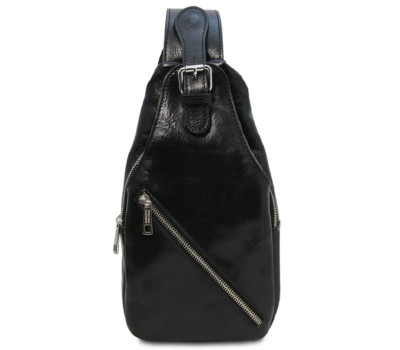 Шкіряна сумка слінг кросовер нагрудна сумка Tuscany TL142195