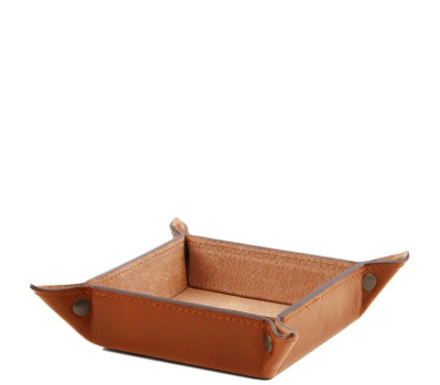 Tuscany TL141271 - Ексклюзивний шкіряний лоток для дрібниць велика модель
