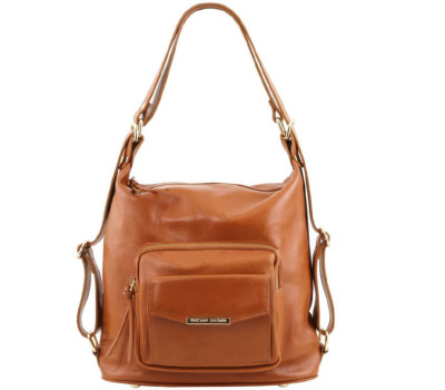 Жіноча шкіряна сумка-рюкзак 2 в 1 Tuscany TL141535