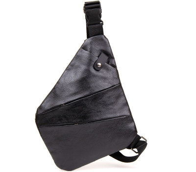 Сумка слінг кожзам Vintage 20565 Чорна