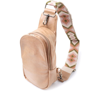 Сумка через плече для жінок з екошкіри Vintage 22790 Світло-коричневий