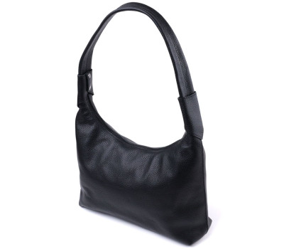 Жіноча сумка на плече з натуральної шкіри флотар Shvigel 22827 Чорна