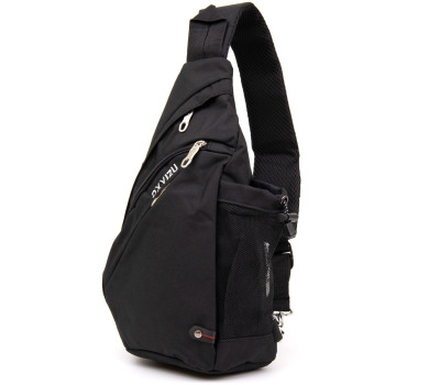 Сумка унісекс через плече смарт текстильна Vintage 20550 Чорна