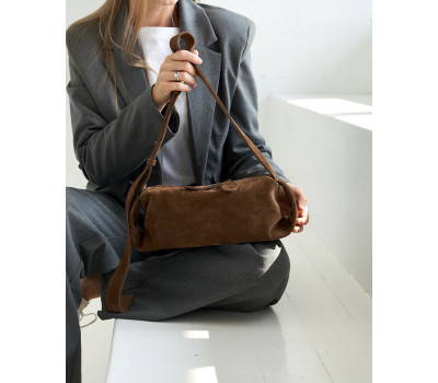 Шкіряна жіноча сумка «Мей» коньячна WeLassie