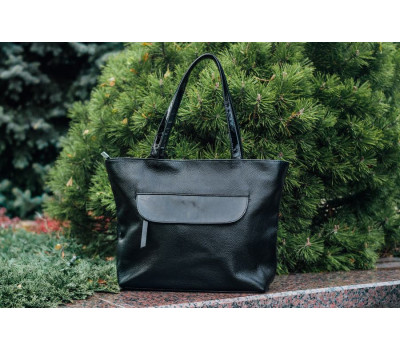 Сумка шкіряна жіноча s070601-black чорна