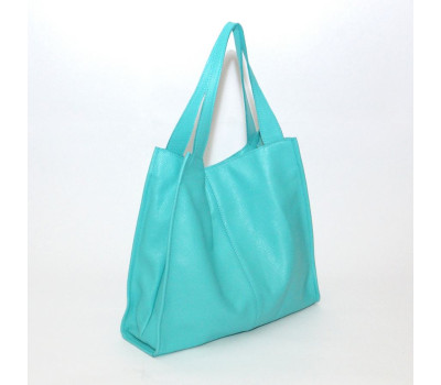 Сумка шкіряна жіноча s120119 - terquise Бірюзова