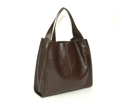 Сумка шкіряна жіноча s120143 - Choco шоколадна