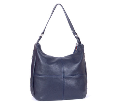 Сумка шкіряна жіноча s140104-dblue синя