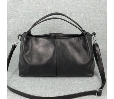 Сумка шкіряна жіноча s160301-black dizar чорна