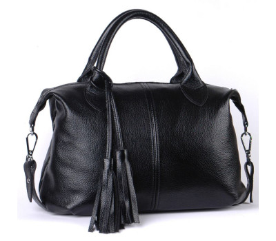 Сумка шкіряна жіноча s200101-black чорна