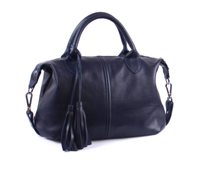 Сумка шкіряна жіноча s200104-dblue синя