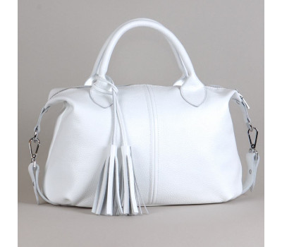 Сумка шкіряна жіноча s200105-white Білий