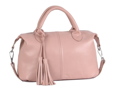 Сумка шкіряна жіноча s200106-powder пудра