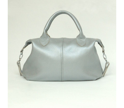 Сумка шкіряна жіноча s200107-silver срібло