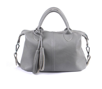 Сумка шкіряна жіноча s200114-gray сіра